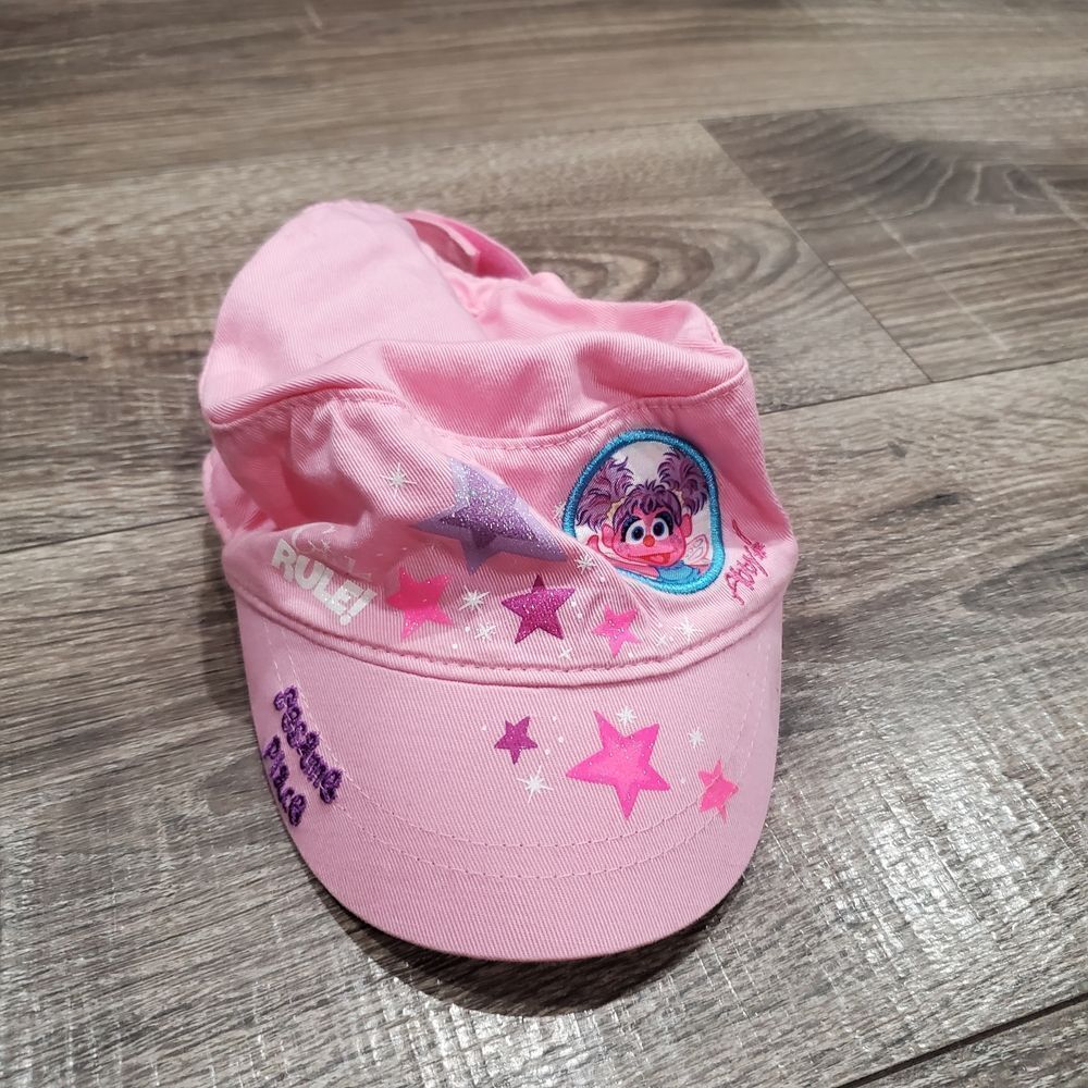 Girls Sesame Street Place Size YOUTH Baby Pink Kids Hat